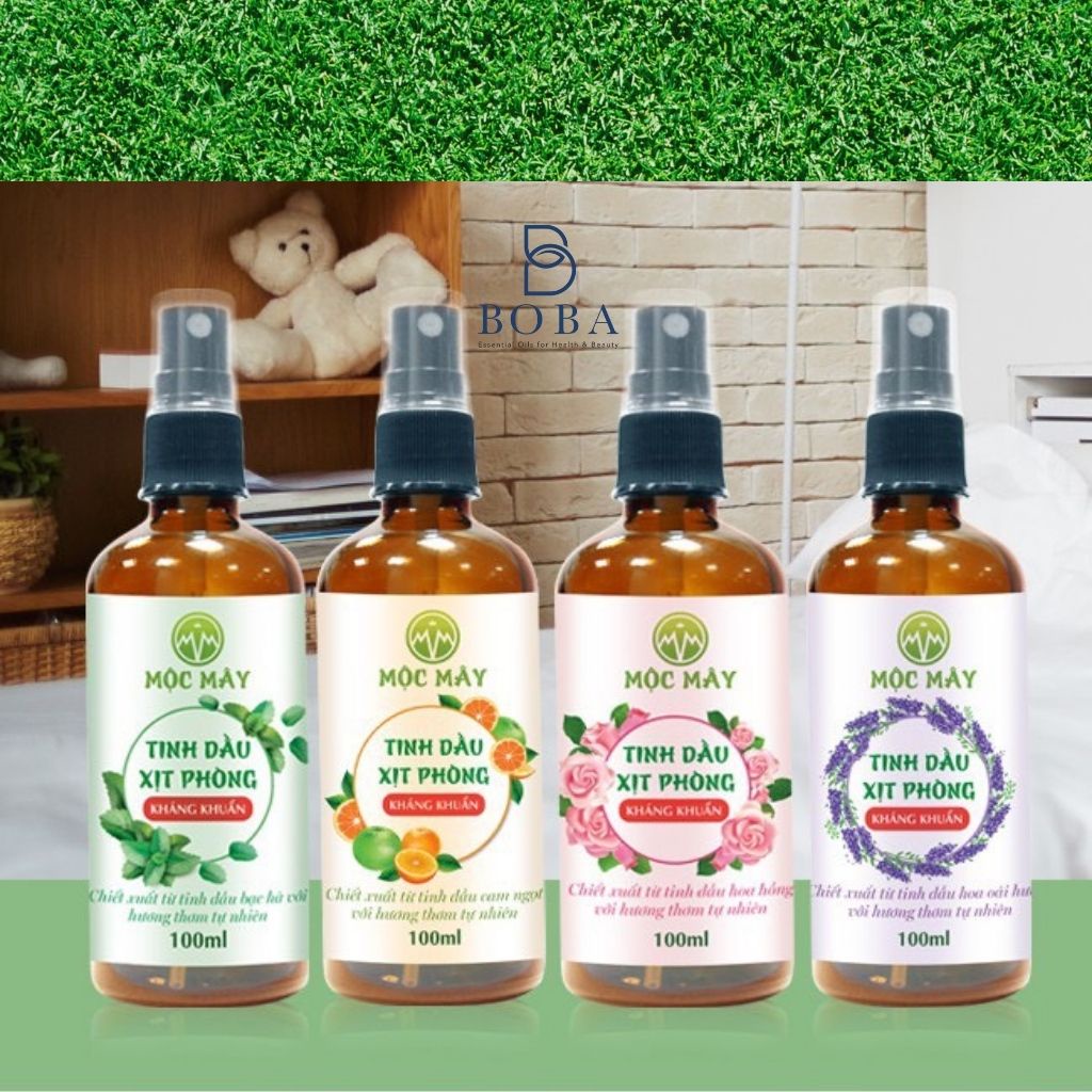 Tinh Dầu Xịt Phòng Thơm Mát, Mùi Hương Tự Nhiên, Đuổi Muỗi, Kháng Khuẩn, Dưỡng Tóc - bobashop.vn
