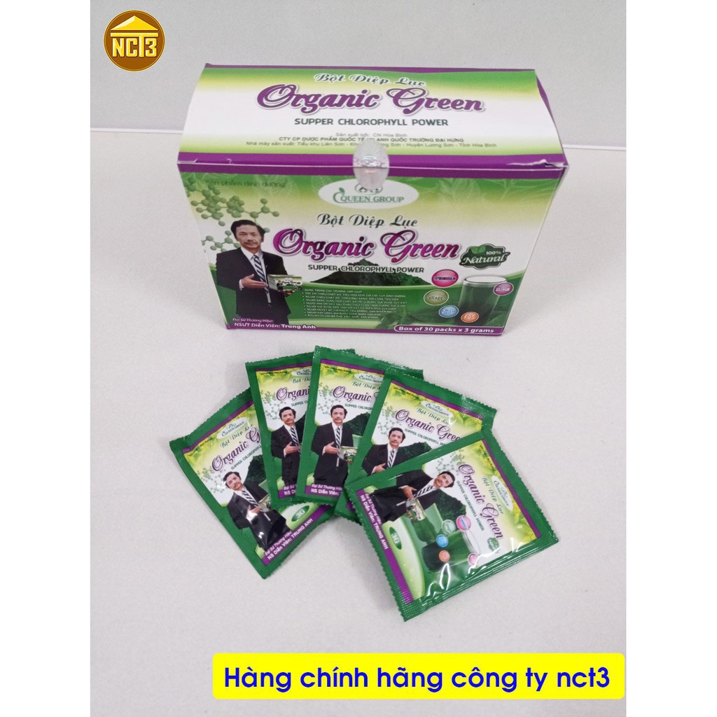 { Bán Gía Sỉ } Bột Diệp Lục Oganic Green ( Hàng Chính Hãng Công Ty NCT3 )