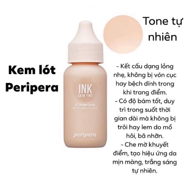 Kem nền Peripera ink blurring skin tint