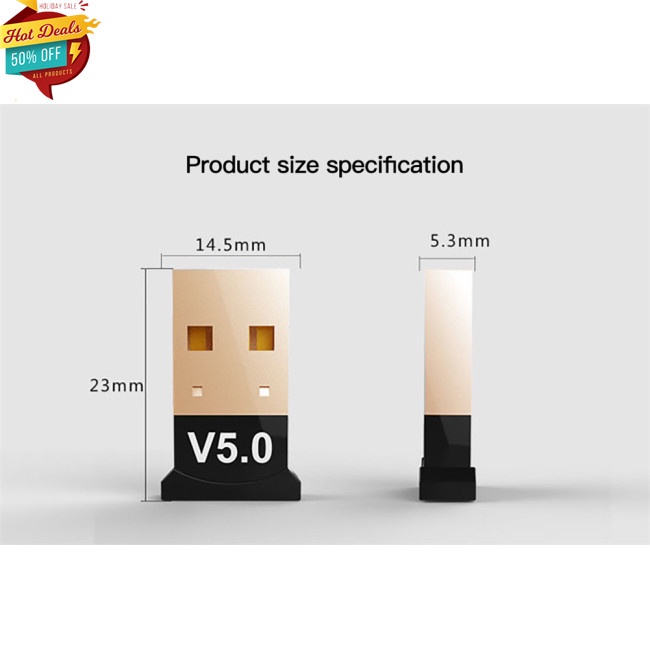 Đầu Usb Nhận Tín Hiệu Bluetooth 5.0 Cho Tv/Pc