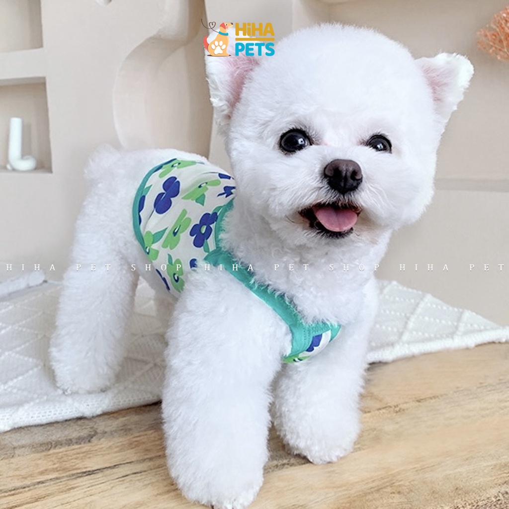 Áo Thun Cho Cún Mèo Vải Thun Cotton 100% Mát Mẻ Dễ Thương Quần Áo Thú Cưng Cao Cấp Mùa Hè 2022 Hihapet.