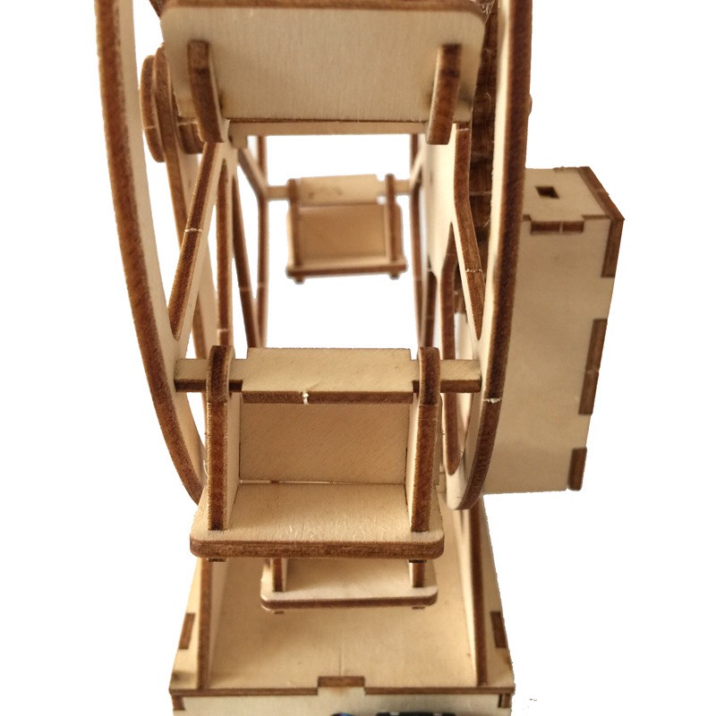 Đồ Chơi Giáo Dục Bộ Lắp Ghép Gỗ Đu Quay Theo Phương Pháp Giáo Dục Stem Steam.