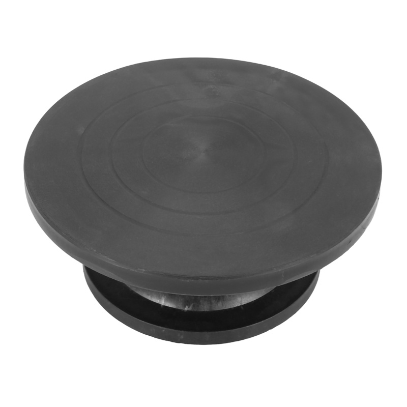 Nền tảng mô hình bánh xe gốm 30Cm Điêu khắc Mô hình bàn xoay Làm công cụ điêu khắc bằng đất sét Hình tròn Quay đĩa Dụng cụ làm gốm Màu đen