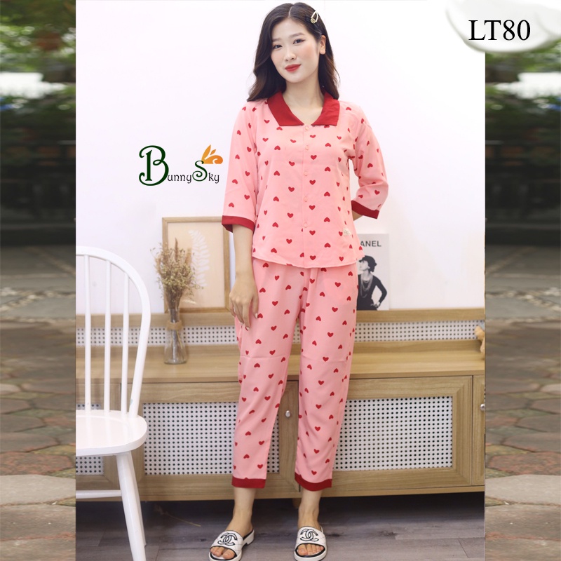 [Bunnysky] ĐỒ BỘ MẶC NHÀ, SAU SINH, ĐỒ BỘ NỮ MẶC NHÀ, ĐỒ NGỦ NỮ CHẤT VẢI LỤA ĐẸP HẾT Ý