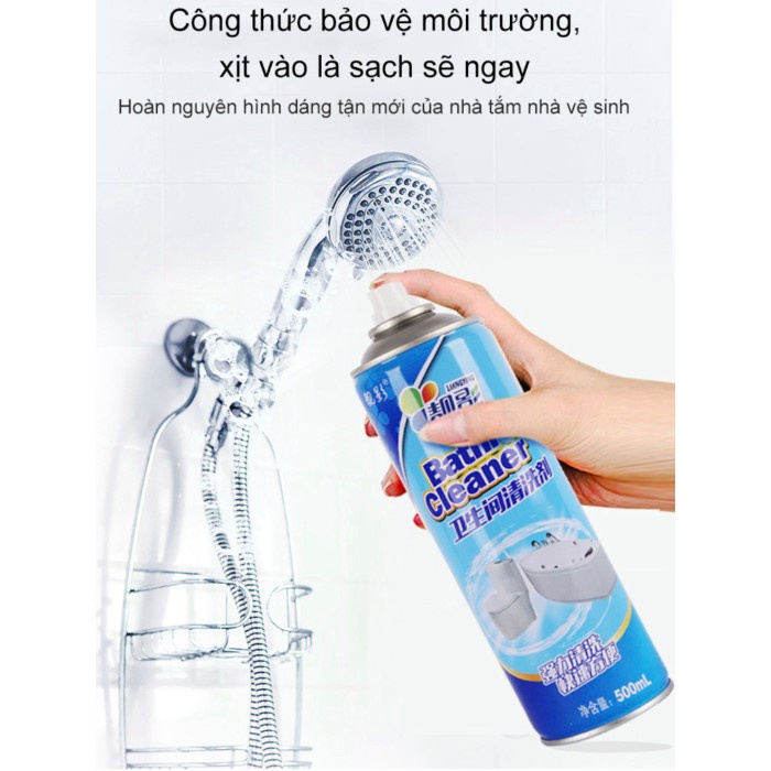 Chai xịt vệ sinh nhà tắm thần thánh bathroom cleaner siêu sạch