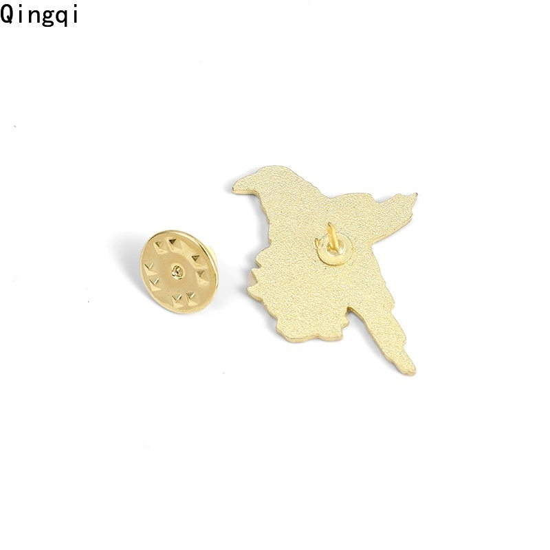 Ghim Cài Áo MISS ZOE Hình Quạ Đen Phối Lông Vũ Thời Trang Cho Nữ