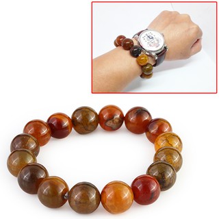 Vòng tay phong thủy Thạch anh rêu hổ phách 20 ly M102