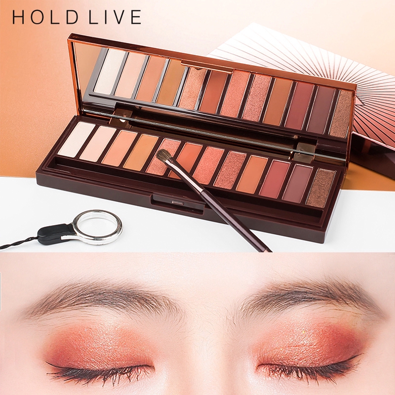 HOLDLIVE® Make Up Sunset City Purple Star 12 Colors Pearl Matte Eyeshadow Pallete