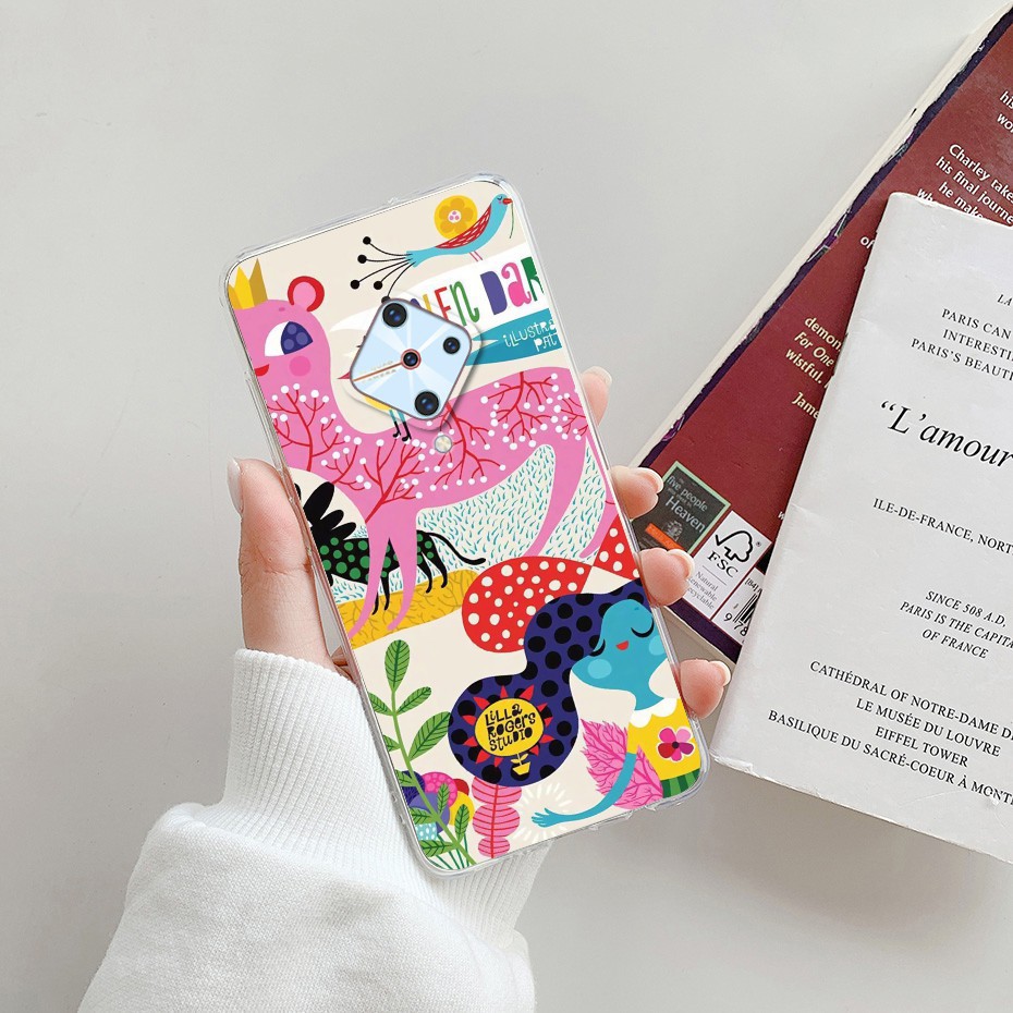 Ốp điện thoại họa tiết hoa thời trang thích hợp cho vivo s1 pro 1920 pd1945f s1pro