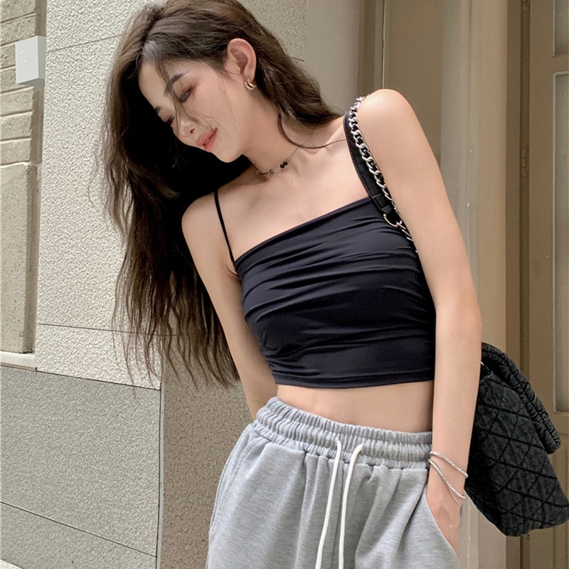 Áo Lót Hai Dây Màu Sắc Đơn Giản Thời Trang Dành Cho Mùa Hè