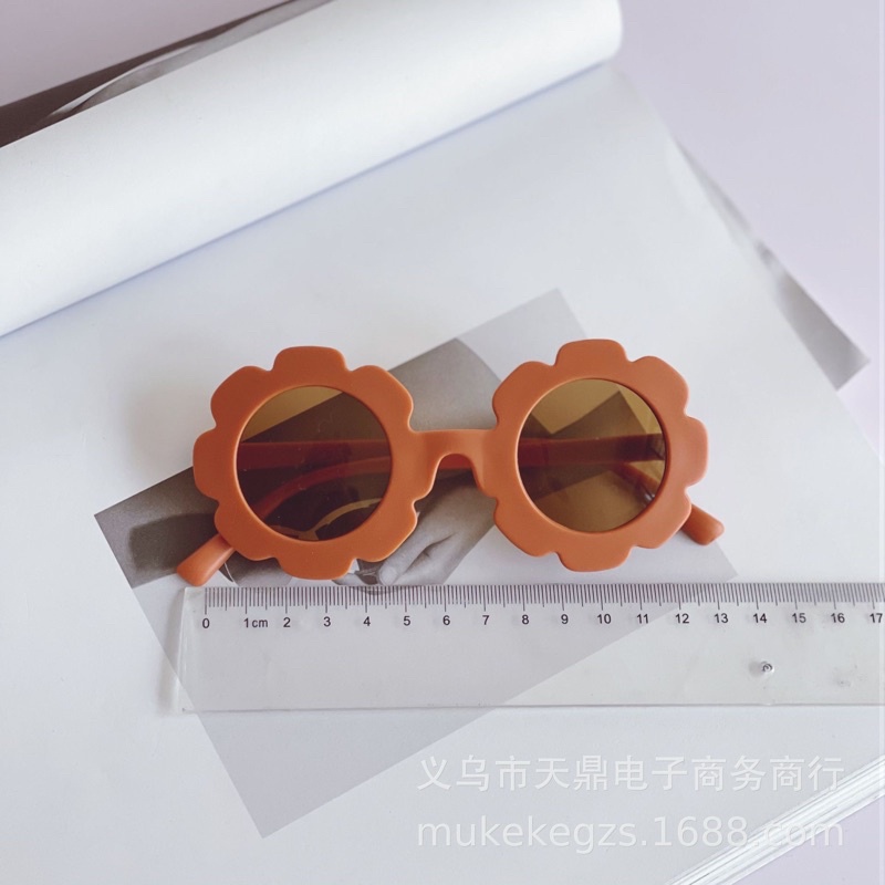 Kính Thời Trang Trẻ Em , Kính Râm Cho Bé Từ 1 Tuổi Đến 6 Tuổi, Kính Hoa Tròn Chống Tia UV400 Bảo Vệ Mắt Trẻ Em