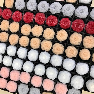 Cài áo hoa trà trâm cài áo 8 màu handmade kèm hộp cao cấp.