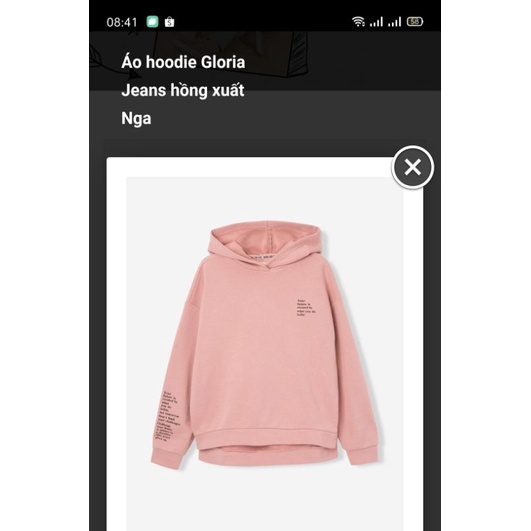 ÁO HOODIE HỒNG XUẤT NGA