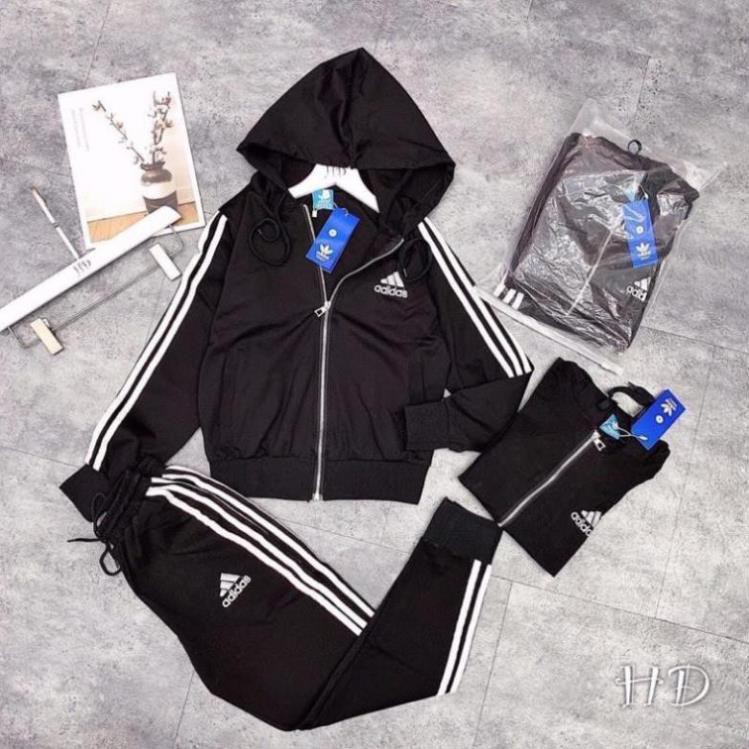 Bộ Thể Thao adidas nữ chất umi hàn siêu đẹp mặc ôm dáng lắm luôn