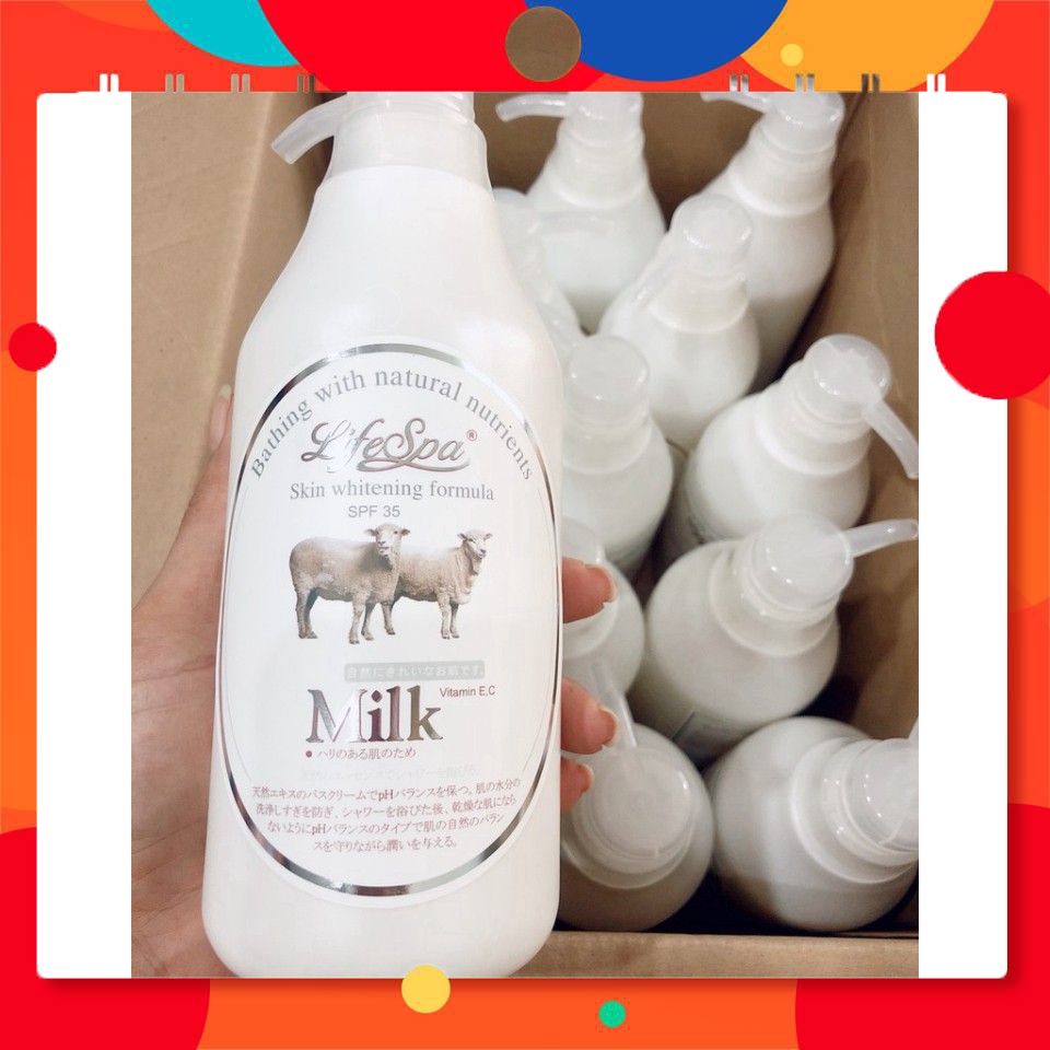 (FREE SHIP)  Sữa Tắm Milk Life Spa Nhật Bản 500ml