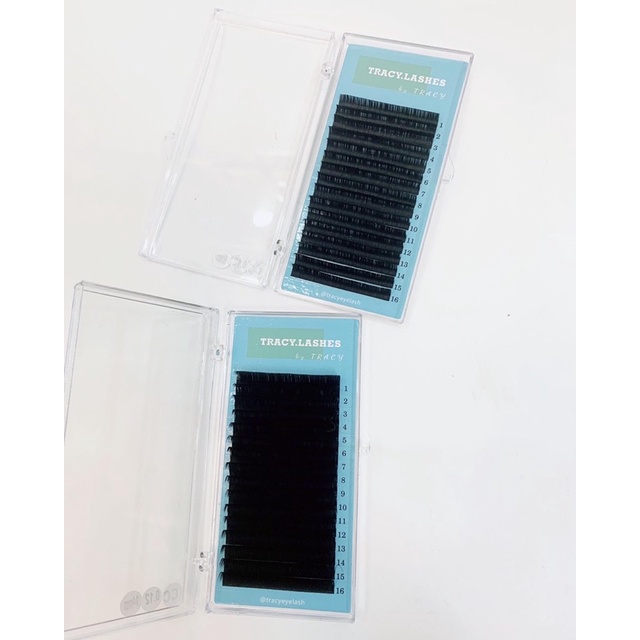 Mi khay nối mi classic, chập sợi, , chất mềm đen bóng tự nhiên