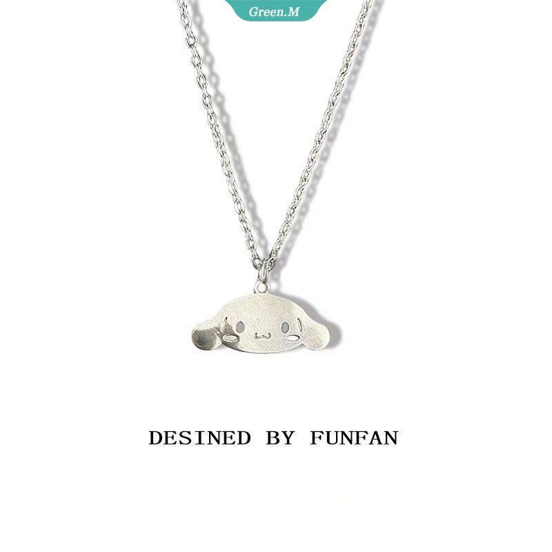 SANRIO Vòng cổ Mặt Họa Tiết Hoạt Hình Kuromi Dễ Thương Thời Trang Cho Nữ