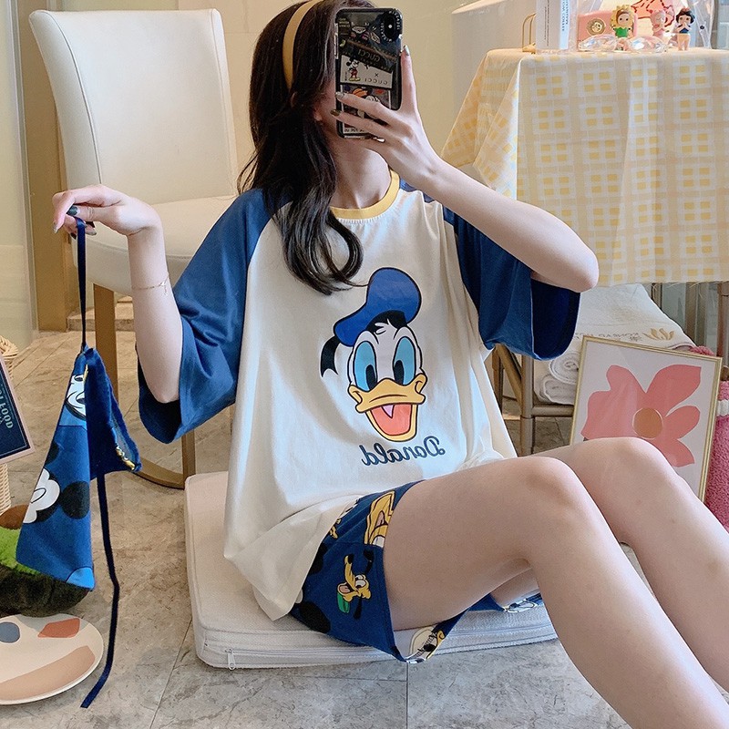 Bộ Ngủ Nữ🌹FREESHIP🌹Bộ Mặc Nhà Cộc Nữ Hoạt Hình Hàng Quảng Châu Loại 1 Cực Xinh AN33 | BigBuy360 - bigbuy360.vn