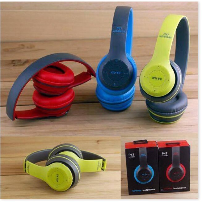 ( GIÁ HỦY DIỆT) TAI NGHE BLUETOOTH P47 CHỤP TAI CÓ KHE CẮM THẺ NHỚ | BigBuy360 - bigbuy360.vn