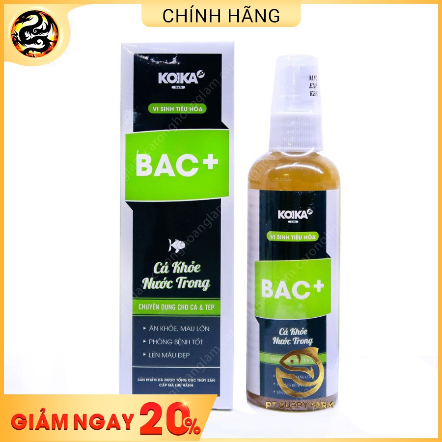 Men Vi Sinh Tiêu Hóa Cho Cá Koika Bac + 105ml