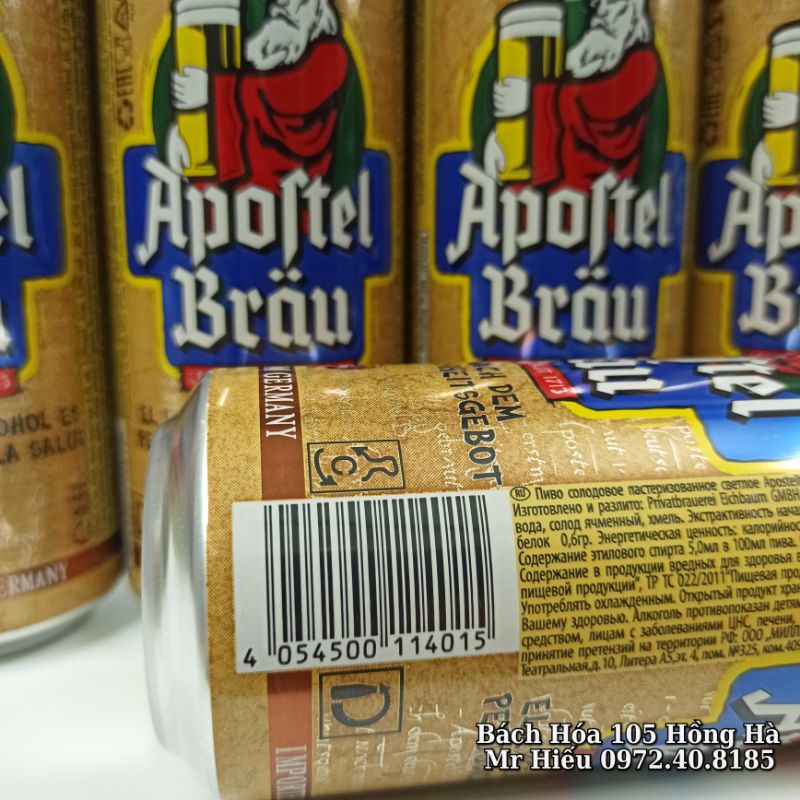 [Hỏa tốc] Bia Apoftel Brau 5% thùng 24 lon 500ml