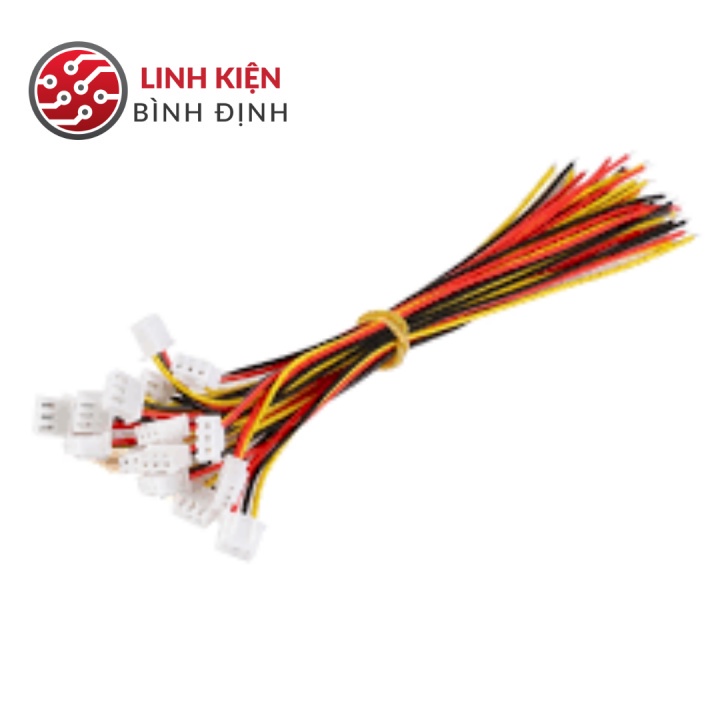 Bộ 10 dây cáp 3 sợi dài 10cm 1 đầu XH2.54-3Y
