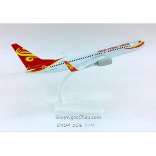 Máy bay mô hình tĩnh B737- 800 Hainam airlines 20cm