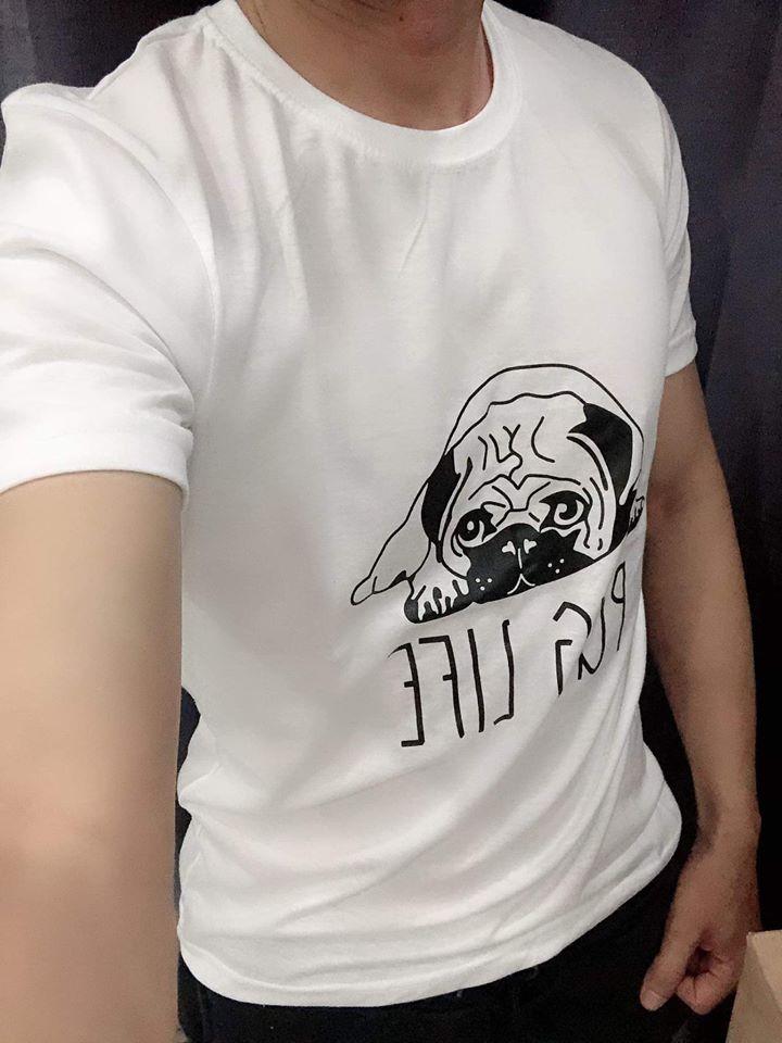COMBO 3 Áo Thun Nam Cotton IN Logo _ mã BM02 - Màu Ngẫu Nhiên