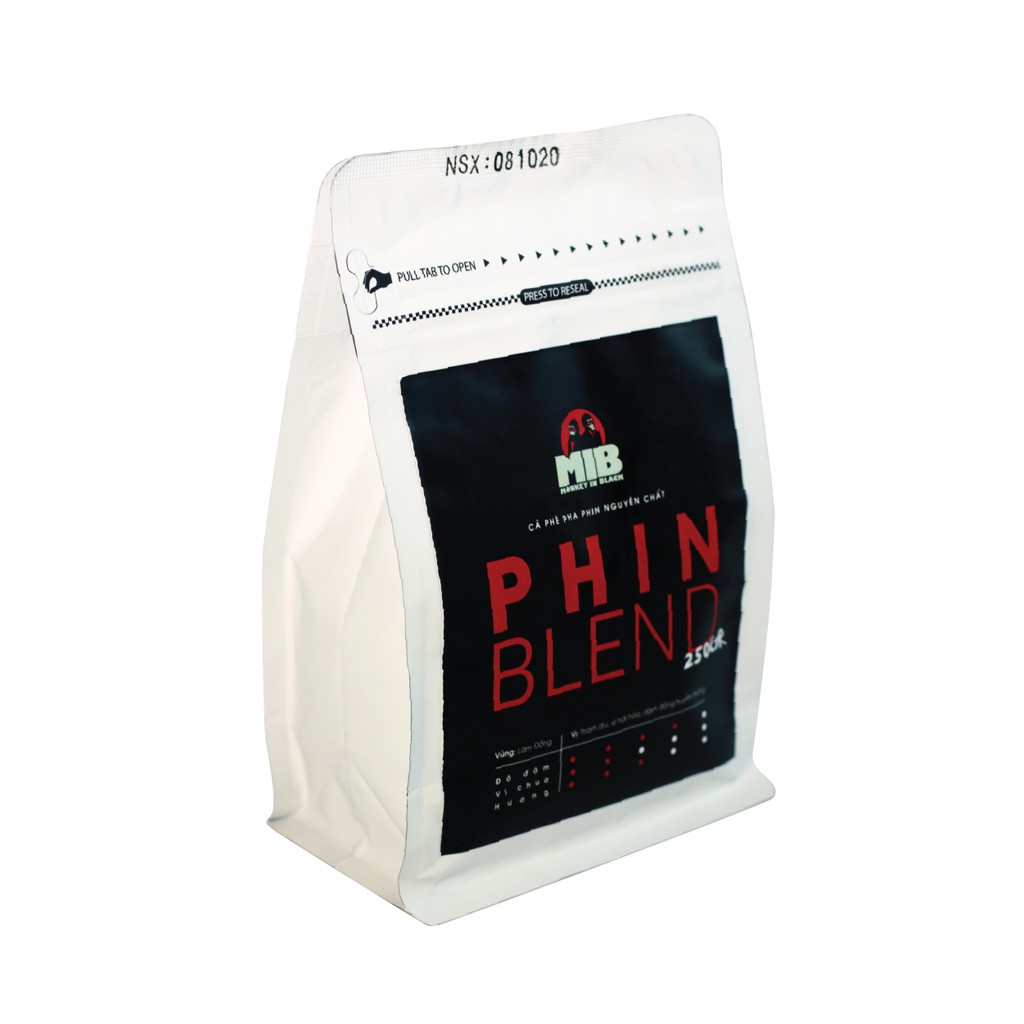Cà Phê Rang Xay gói Phin Blend 250gr - Cafe Arabica Rang Mộc Pha Phin Pha Máy MONKEY IN BLACK | BigBuy360 - bigbuy360.vn