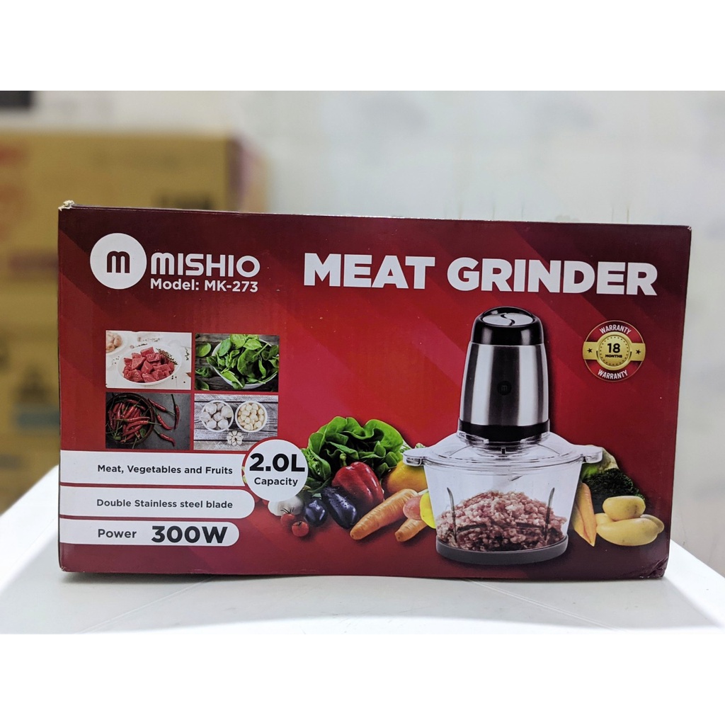 Máy Xay Thịt Mishio MK273 2 Lít 300W quà tặng sữa morinaga