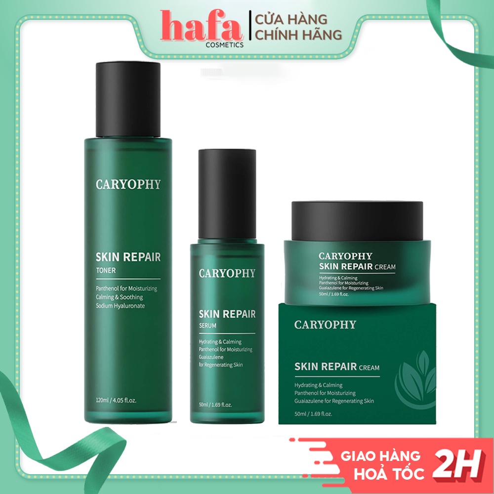 Bộ 3 Sản Phẩm Cấp Ẩm, Phục Hồi, Làm Dịu Da Caryophy Skin Repair