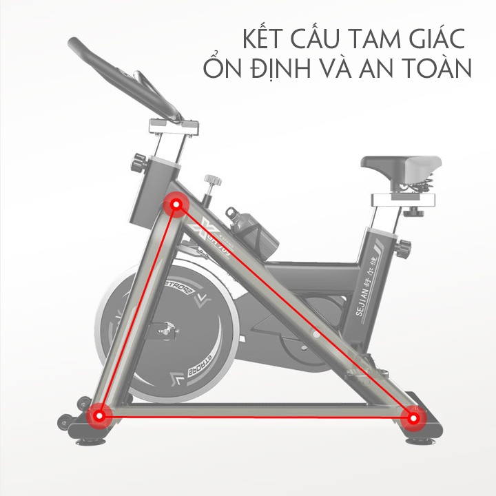 (CHÍNH HÃNG) Xe Đạp Tập Thể Duc,Gym Fitness Tại Nhà Nhỏ Gọn,Có Đồng Hồ Cảm Biến,Khung Thép Chống Gỉ,Bảo Hành 2 Năm