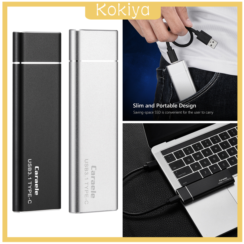 [KOKIYA]Portable SSD 1TB Aluminum External Solid State Drive SSD, Read up to 430MB/s, USB 3.1 / 3.0/2.0 Compatible