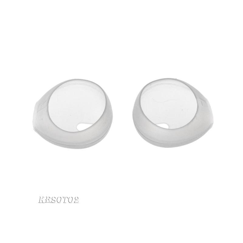 1 cặp nút tai nghe nhét tai bằng silicon mềm màu đen