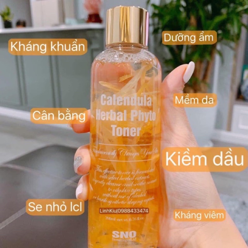 Nước Cân Bằng Hoa Cúc SNO Calendula Herbal Phyto Toner 200ml