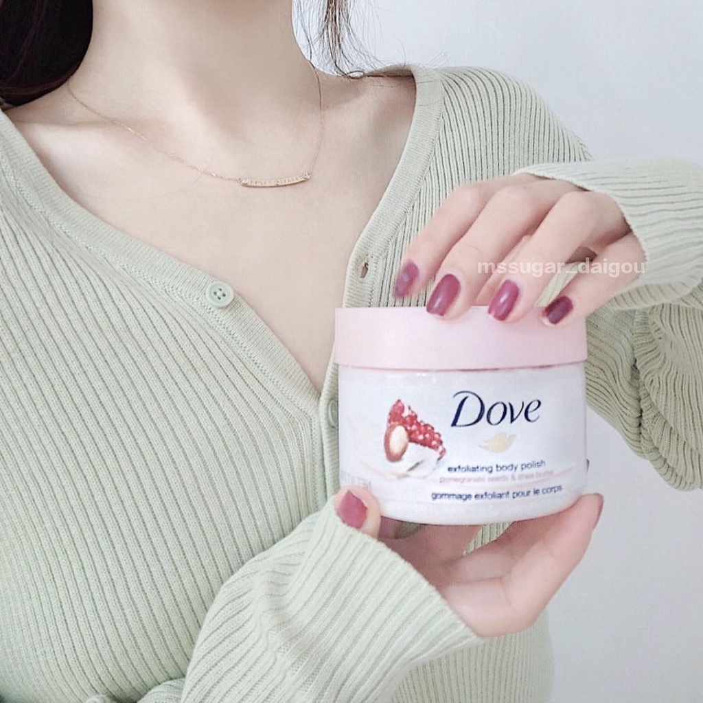 [Bản Mỹ] Tẩy tế bào chết body DOVE Exfoliating Body Polish 298g [Nika Cosmetics]