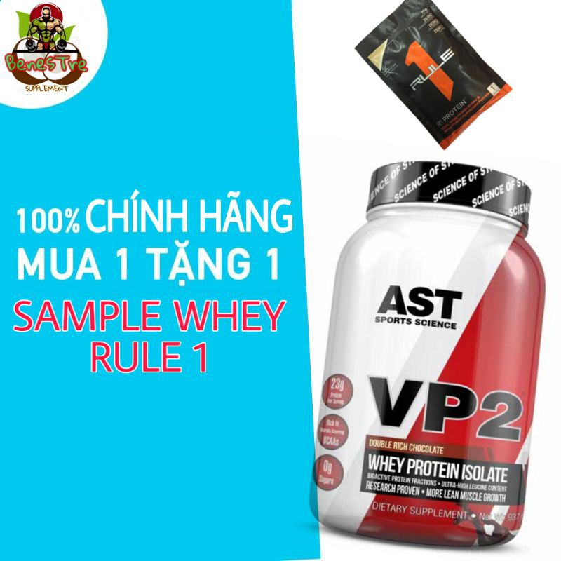 Sữa Tăng Cơ AST VP2 100% Hydrolyzed Whey ISOLATE 2lbs (908gram)