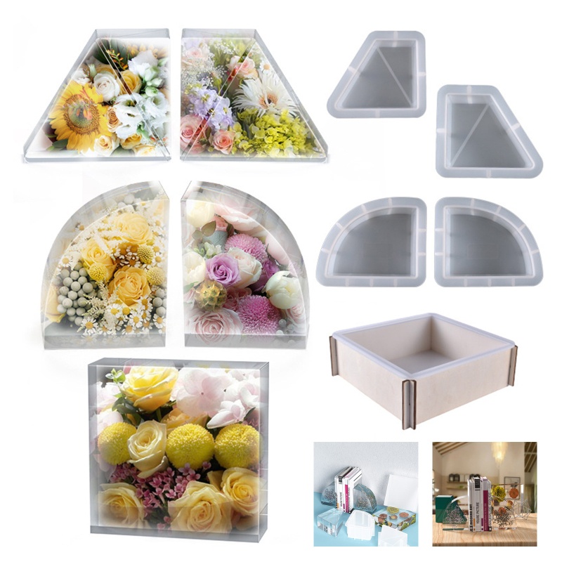 Khuôn Nhựa Resin Pha Lê Chống Rách Dễ Dàng Làm Sạch Trang Trí Nhà Cửa