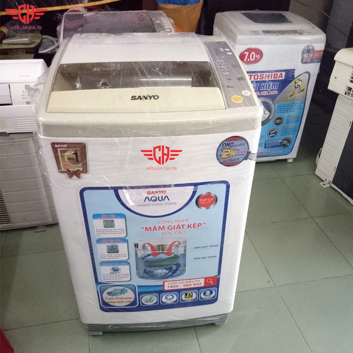 Tem dán máy giặt sanyo aqua mẫu 1