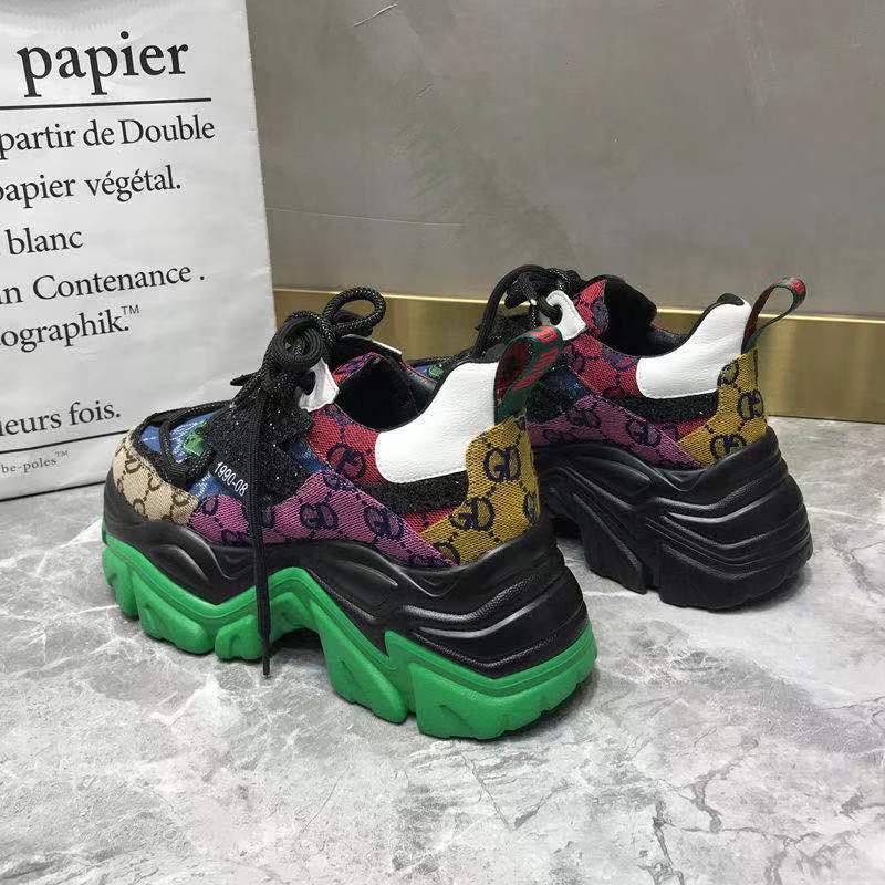 Giày thể thao đế dày tăng chiều cao thiết kế mới năng động thời trang mùa xuân dành cho nữ