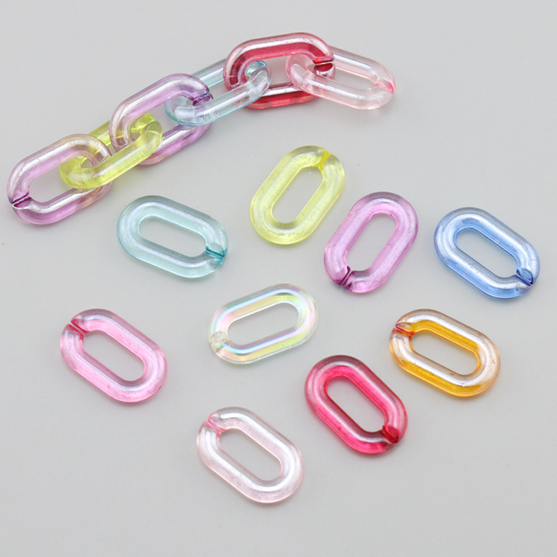 Set 20 Phụ Kiện Hình Chữ U Bằng Nhựa Acrylic Trong Suốt Dùng Để Tự Làm Túi Xách