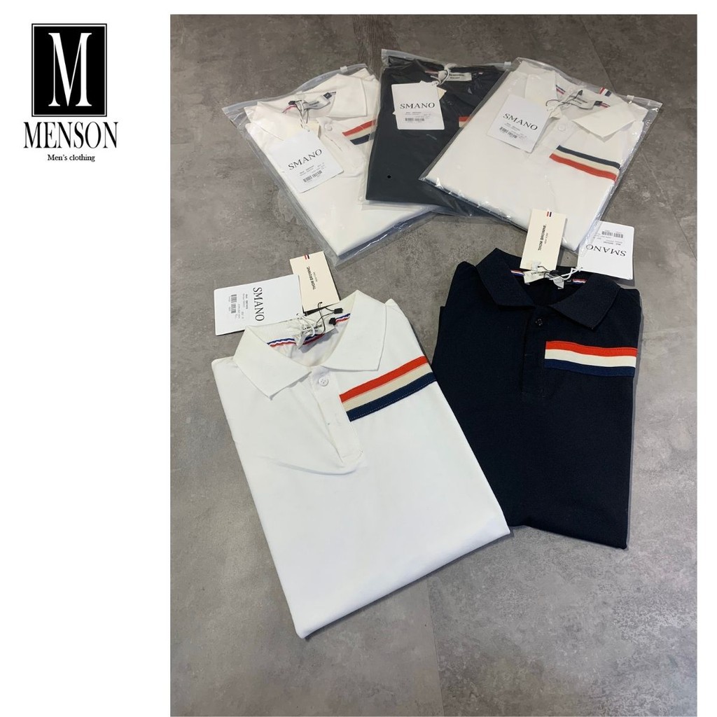 ⭐️SIÊU PHẨM⭐️Áo Phông Nam Cổ Bẻ Viền Túi Hàng Hiệu Cao Cấp- Áo Thun Nam chất mát mùa hè MENSON M6219 | BigBuy360 - bigbuy360.vn