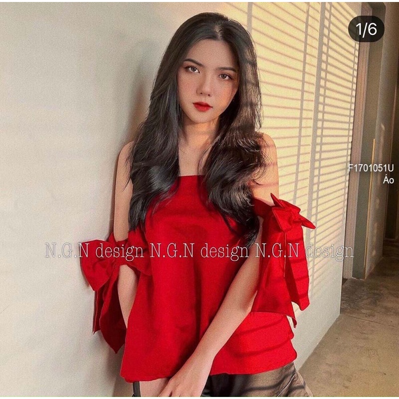 Đầm body thun sát nách giả áo sơ mi jean trễ vai sang trọng VIENS STORE