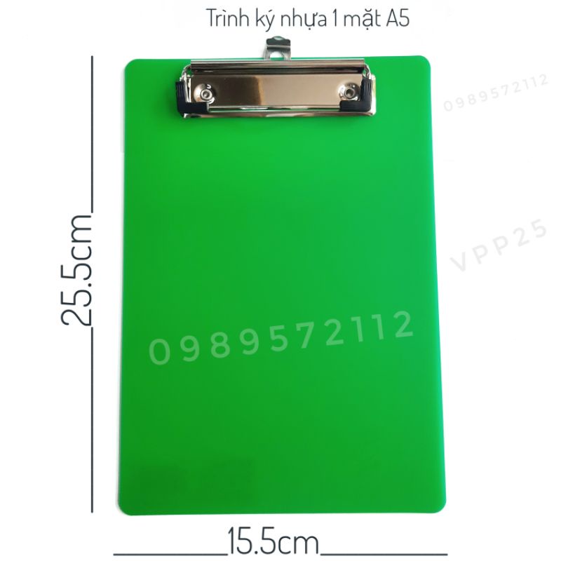 Trình ký nhựa A5.