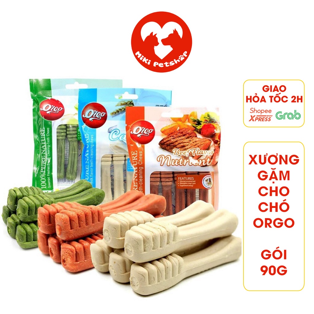 Bánh Xương Gặm Sạch Răng Cho Chó Orgo 90G - Miki Petshop