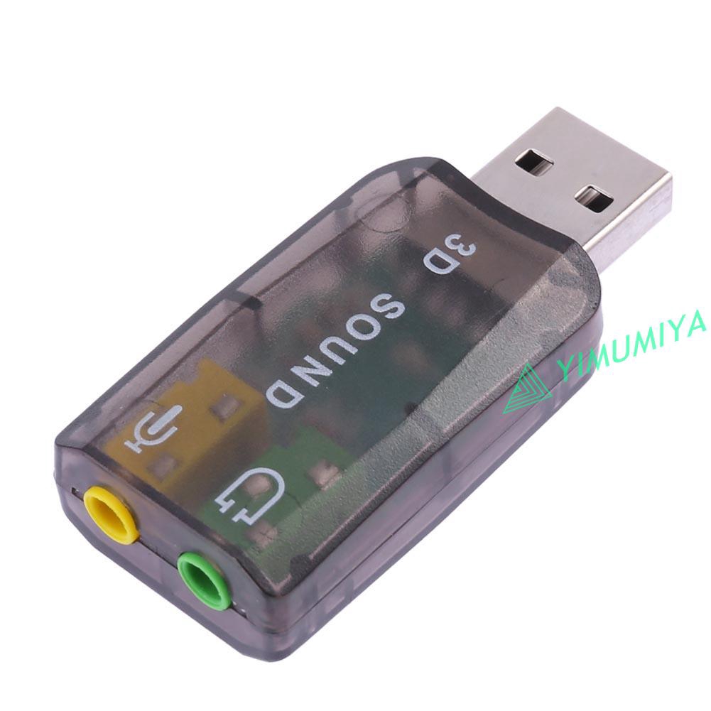 Card âm thanh chuyển đổi đầu USB 5.1 CH 3D cho máy tính laptop | BigBuy360 - bigbuy360.vn