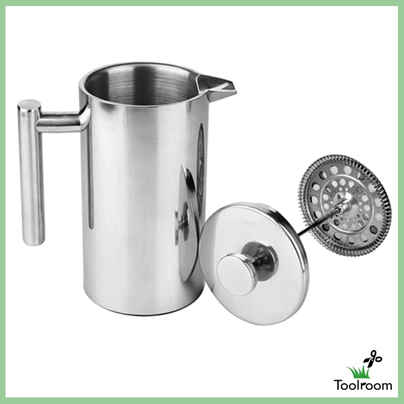 Toolroom 350ml Stainless Coffee Maker Cafetiere French Filter Coffee Press Plunger