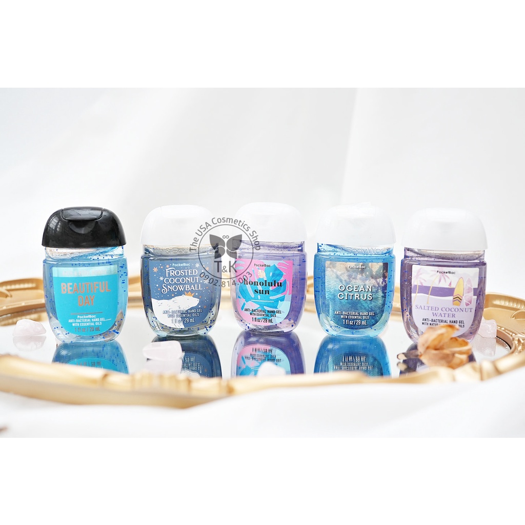 Rửa tay khô làm sạch vi khuẩn, dưỡng ẩm da tay BATH & BODY WORKS 29ml - mùi ngẫu nhiên