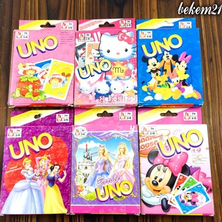 Thẻ bài Uno In Hình Hoạt Hình Bộ bài trò chơi Uno Classic, Wild, Skip Bo, Flip, Phase 10, DOS, BTS, Harry Porter,Supe