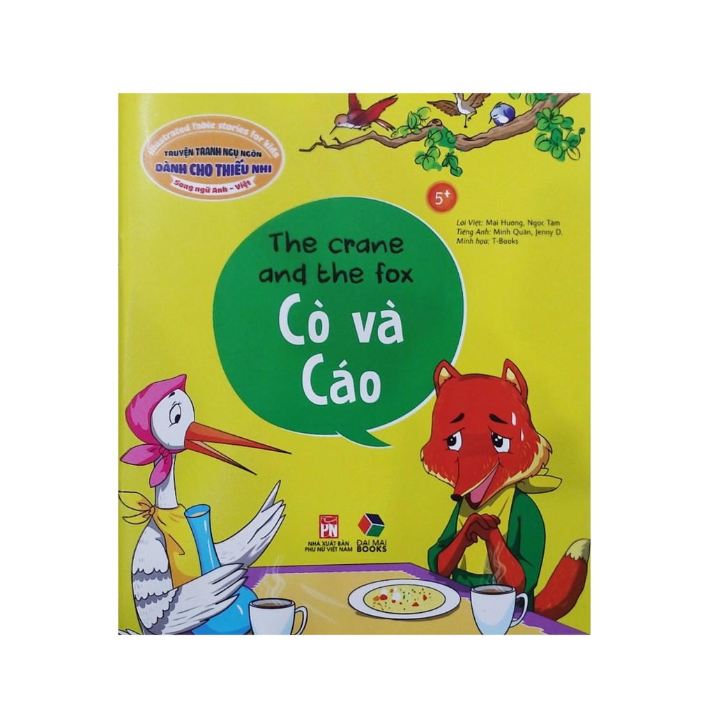 Sách - Truyện song ngữ cò và cáo